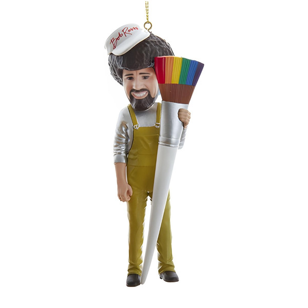 Bob Ross in Overalls The Joy Of Painting Ornament