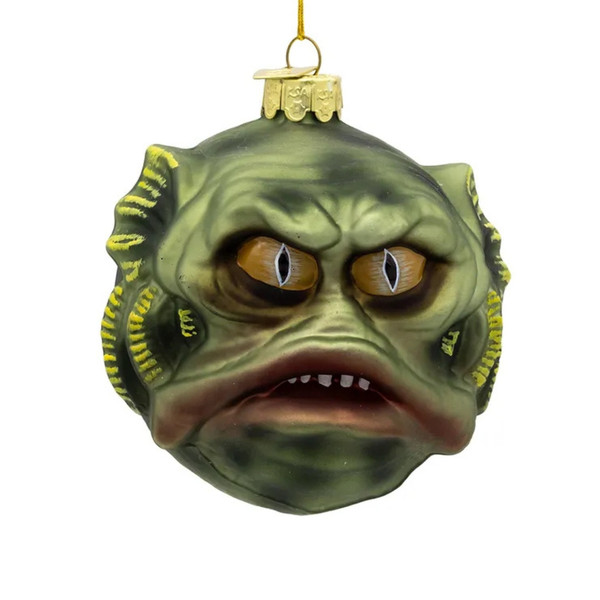 Gorenaments Fish Face Glass Ornament