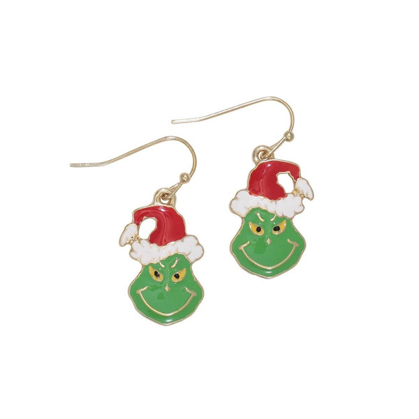 You're A Mean One Grinch Dangle Earrings by Periwinkle