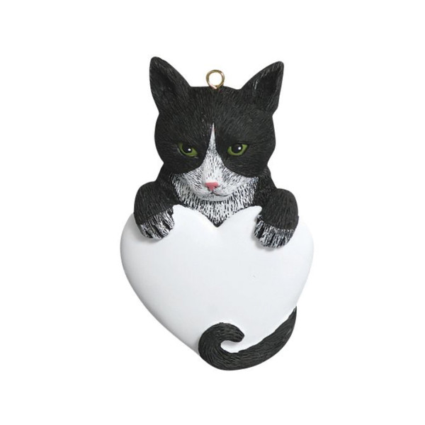Personalized Tuxedo Cat Ornament