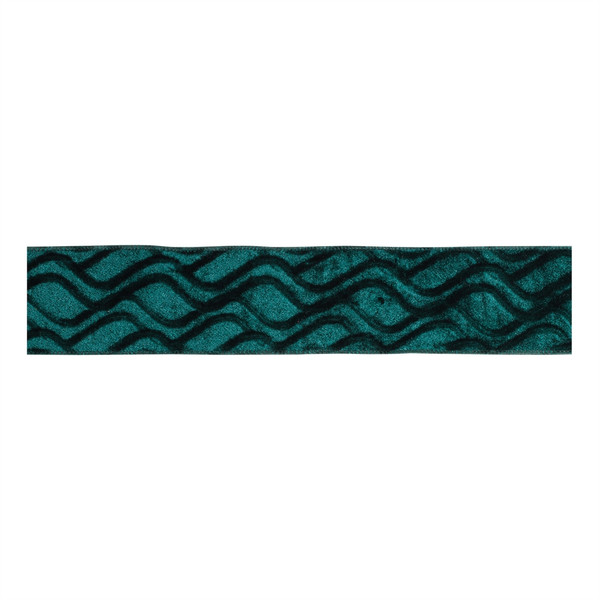 Green Velvet Wired Ribbon