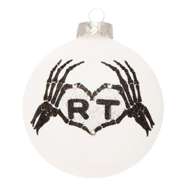 Heart Gifts Radiology Tech Glass Ornament