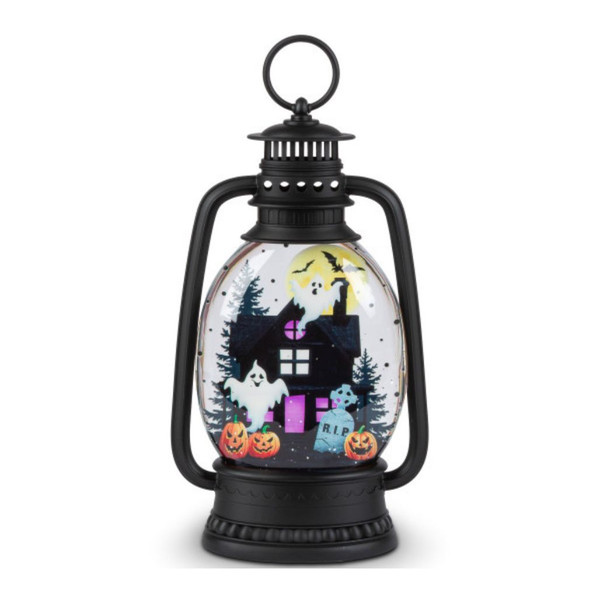 Double-Sided Halloween and Christmas Water Globe Lantern