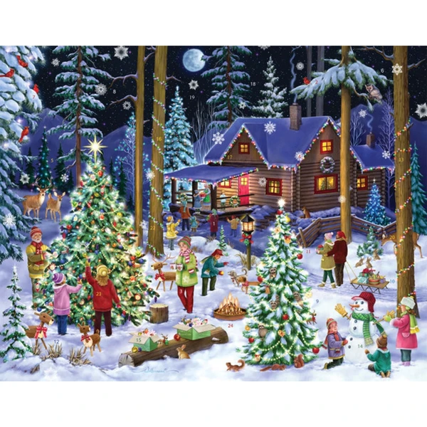 Christmas Retreat Paper Advent Calendar