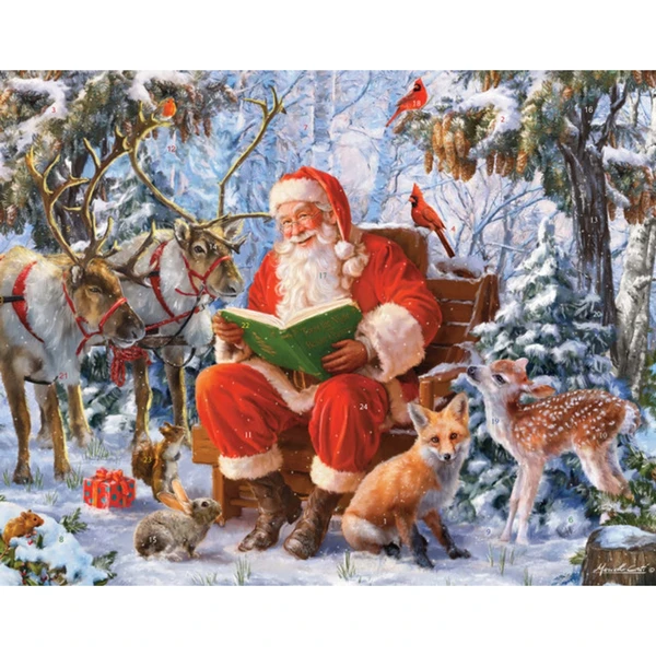 Santa’s Forest Paper Advent Calendar