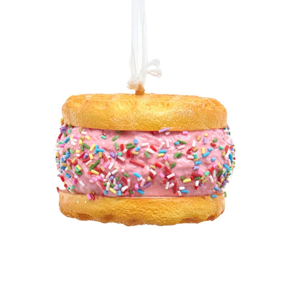 Strawberry Waffle Ice Cream Sandwich Ornament