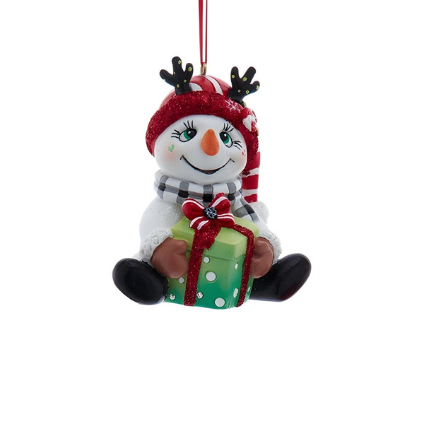 Snowman with Gift Ornament