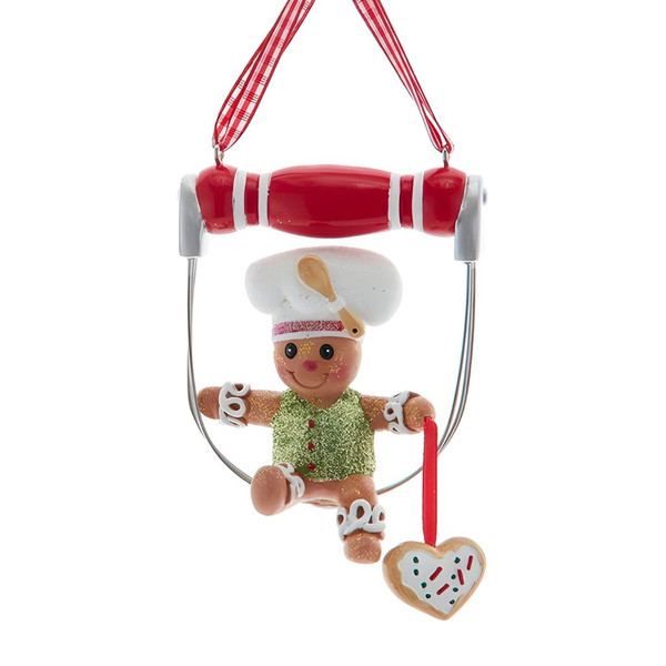 Gingerbread Boy on Dough Cutter Ornament