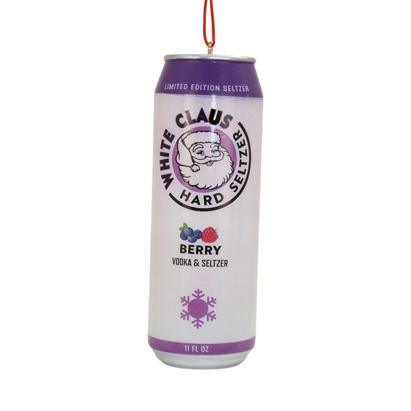 Berry White Claus Hard Seltzer Ornament