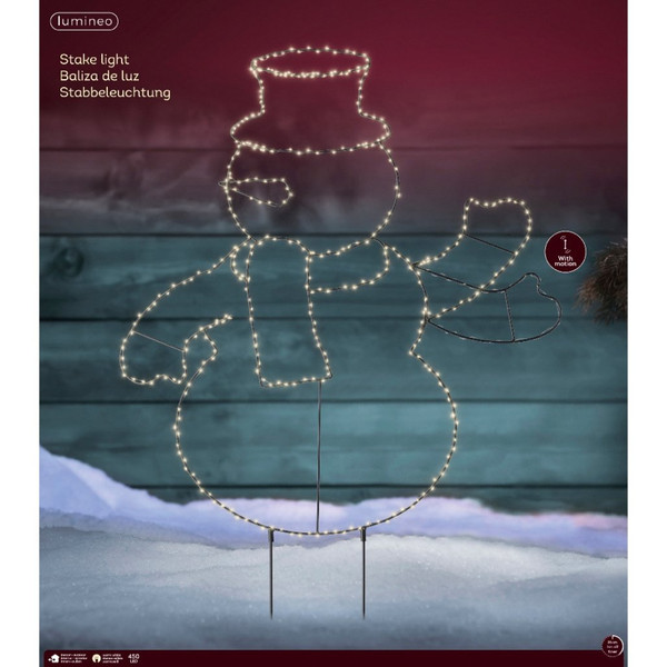 Lumineo Waving Snowman Micro LED Stake Light