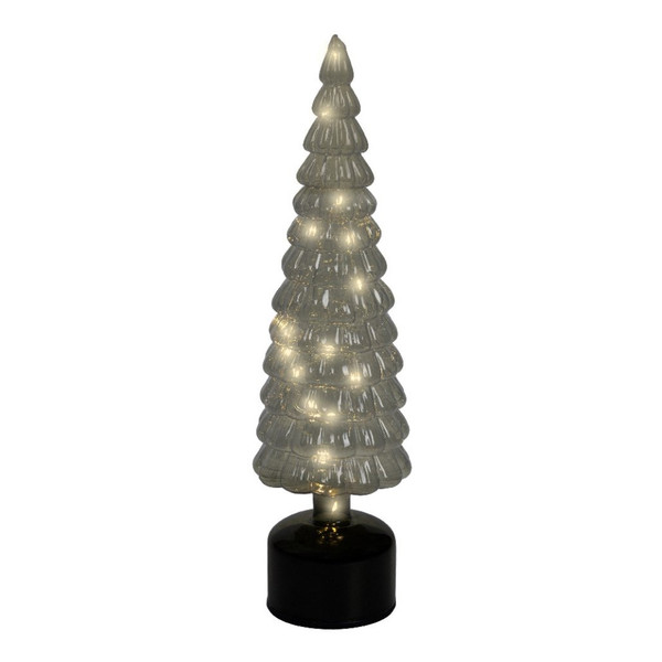 Lumineo Micro LED Rotating Green Glass Tree