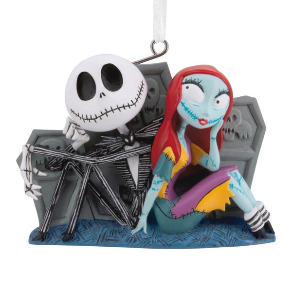 Hallmark Jack and Sally Tombstone Ornament