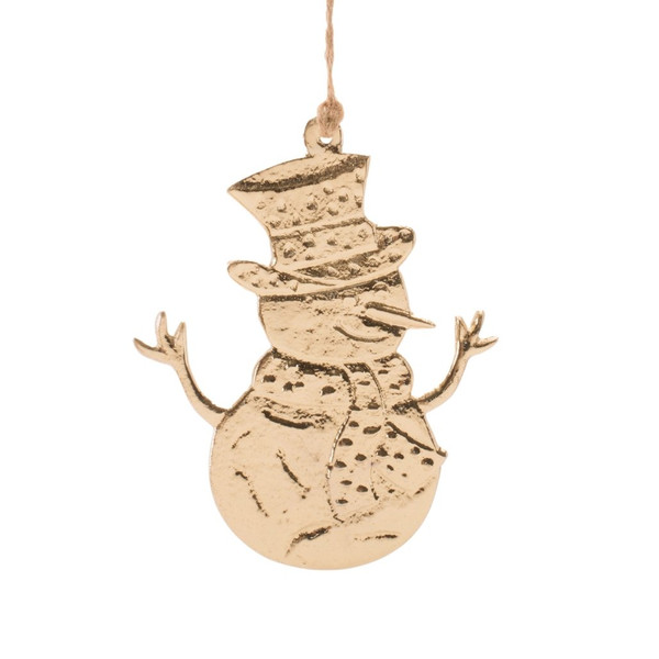 Aluminum Snowman Ornament