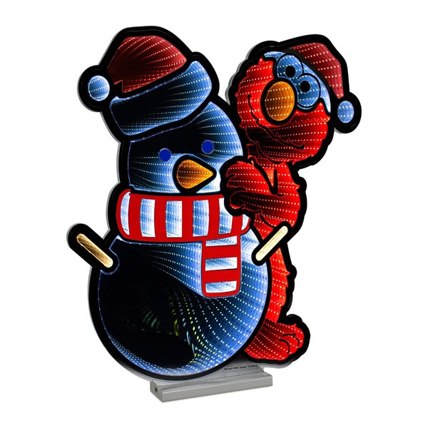 Sesame Street Elmo With Snowman Infinity Light