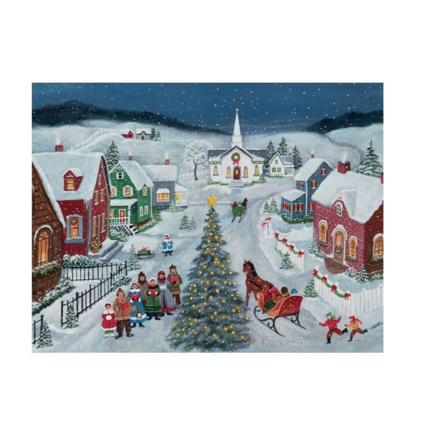 Silent Night Boxed Christmas Cards | 18-Pack with Envelopes