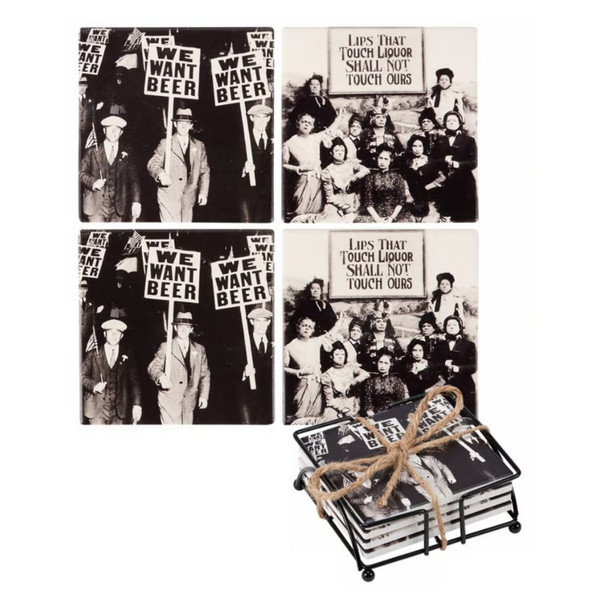 We Want Beer Coaster Set | 4 Stone Coasters