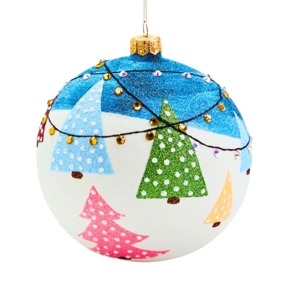 Thomas Glenn Festive Trees Glass Ornament | Handcrafted in Poland