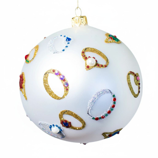 Thomas Glenn "Put A Ring On It" Engagement Ornament | 5" Glass Collectible