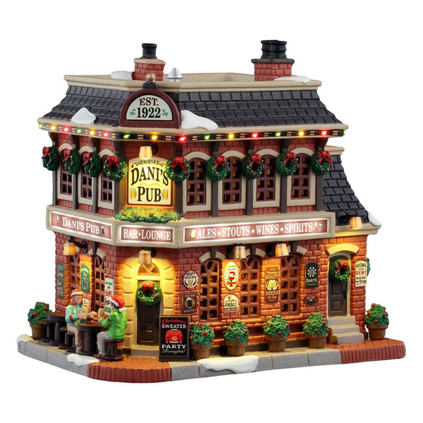 Lemax Caddington Dani’s Pub | Lighted Porcelain Building