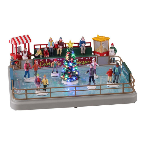 Lemax Vail Village Outdoor Skating Rink | Lights, Sound, Motion