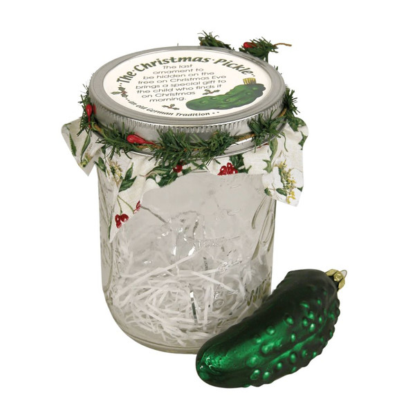 Byers’ Choice Glass Pickle Ornament | 5.5 inches