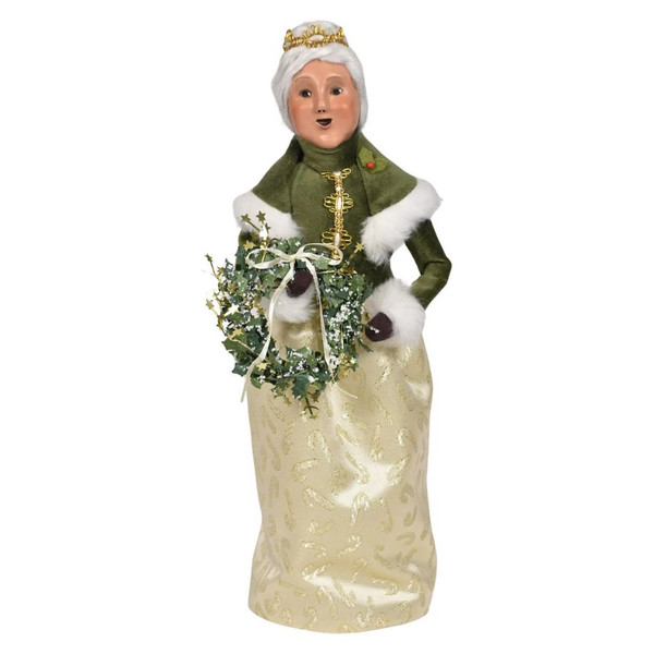Byers’ Choice Gold Sparkle Mrs. Claus Caroler | 13 inches