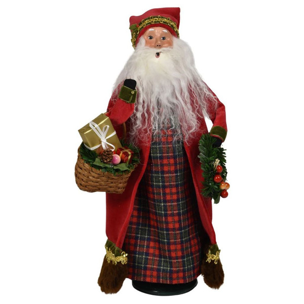 Byers’ Choice English Countryside Santa Caroler | 13 inches