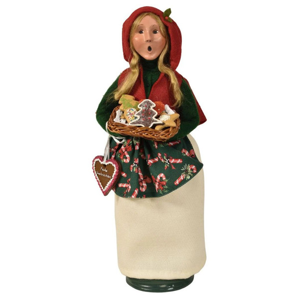 Byers’ Choice Woman Selling Cookies Caroler | 13 inches