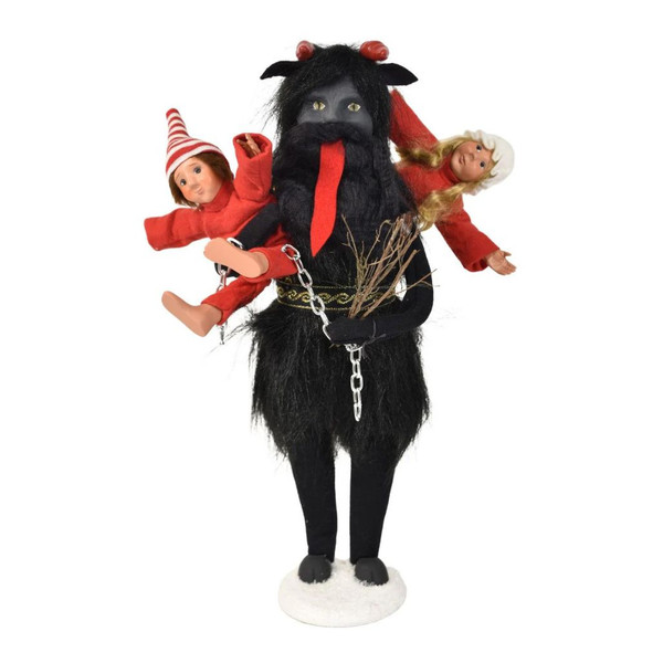 Byers’ Choice Krampus with Children Caroler | 13 inches