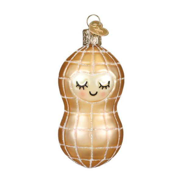Old World Christmas Little Peanut Ornament | Blown Glass 3.5in