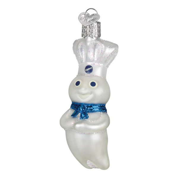 Old World Christmas Pillsbury Doughboy Ornament | Blown Glass 3.75in