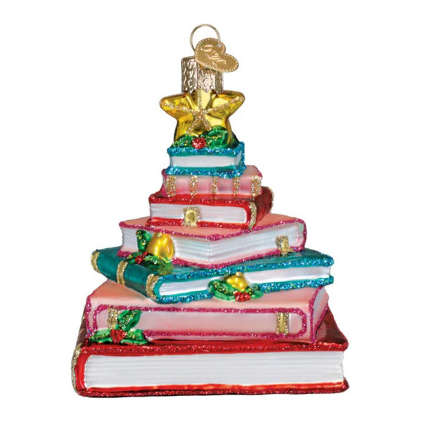 Old World Christmas Book Club Tree Ornament | Blown Glass
