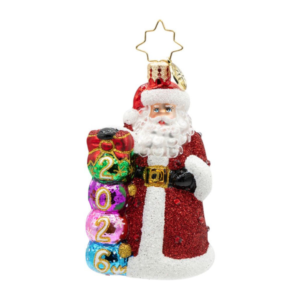 Christopher Radko 2026 Christmas Countdown Gem Ornament | 3in