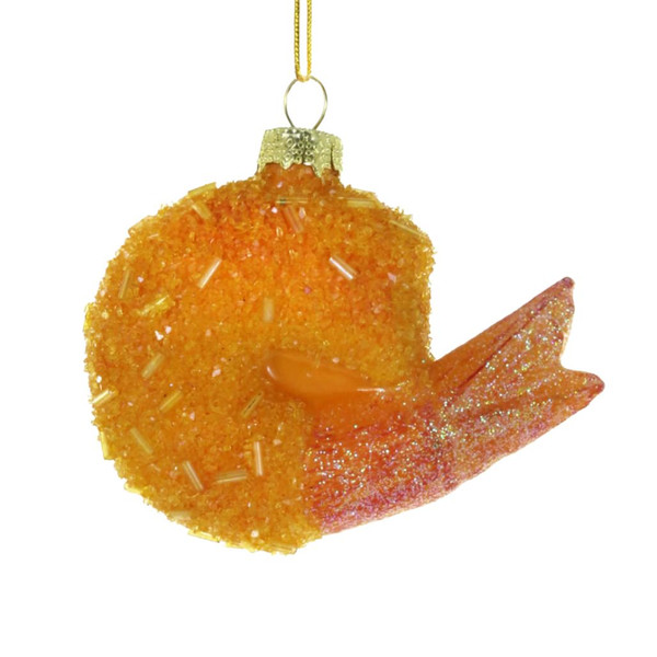 Cody Foster Fried Shrimp Glass Ornament