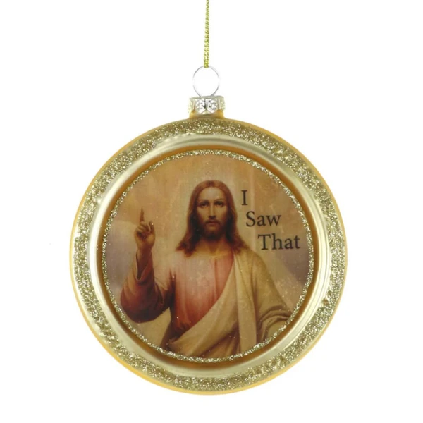 Cody Foster "I Saw That" Glass Ornament