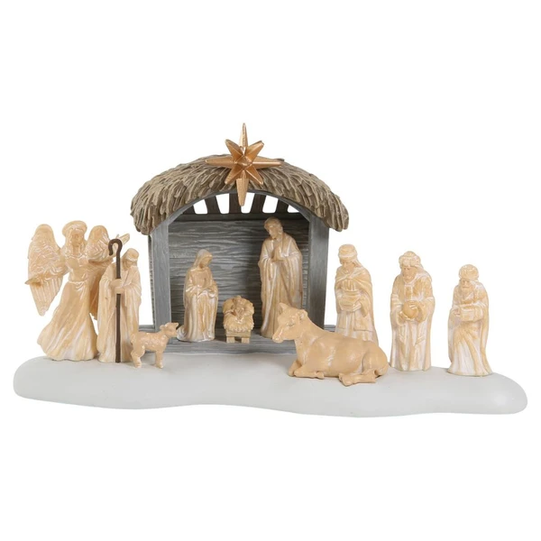 Department 56 50th A Lamb In The City Christmas in the City village accessory.
Small urban Christmas nativity-style scene with lamb detail for a village display.
Resin and calcium carbonate Department 56 accessory, 3.03 inches high.