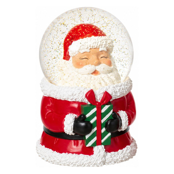 Santa Bobble Head Lighted Snow Globe
