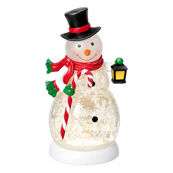 Lighted Snowman Spinning Water Globe | The Christmas Loft