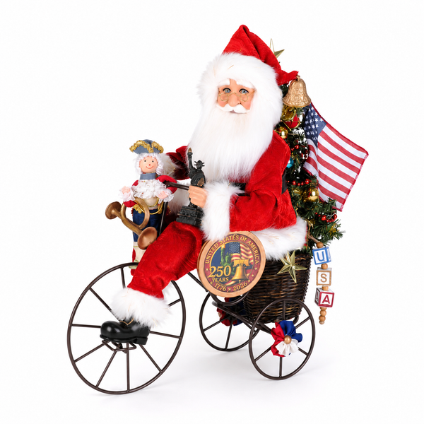 Karen Didion Santa's 250th Anniversary Liberty Ride Figurine