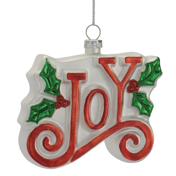 Joy Glass Christmas Ornament | The Christmas Loft