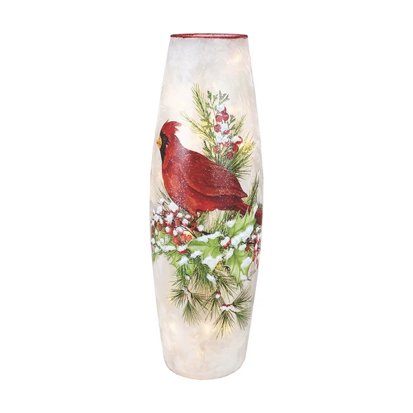 Stony Creek LED Lighted Red Cardinal Lamp | The Christmas Loft