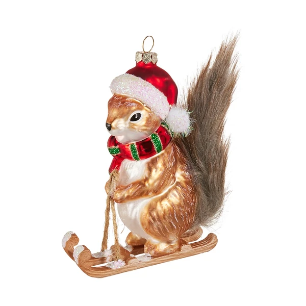 Skiing Brown Squirrel Ornament | The Christmas Loft