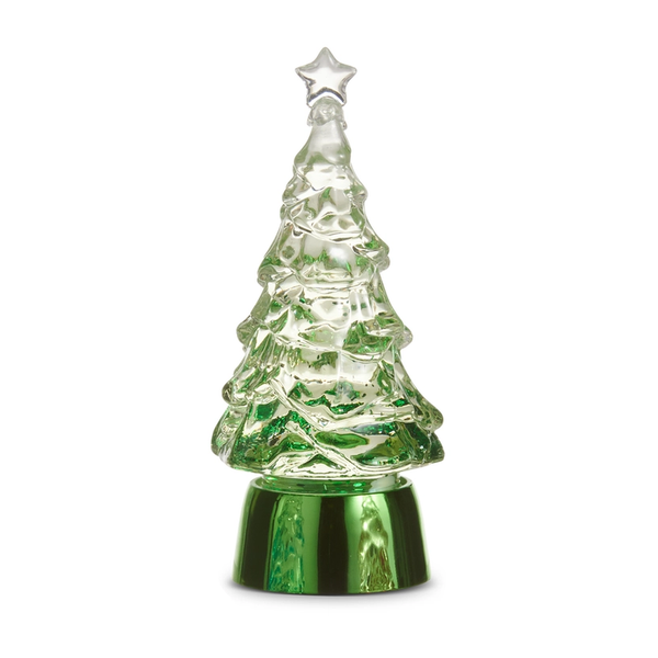 Green Lighted Glitter Water Tree | The Christmas Loft