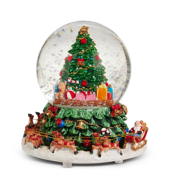 Animated Musical Christmas Tree Water Globe
