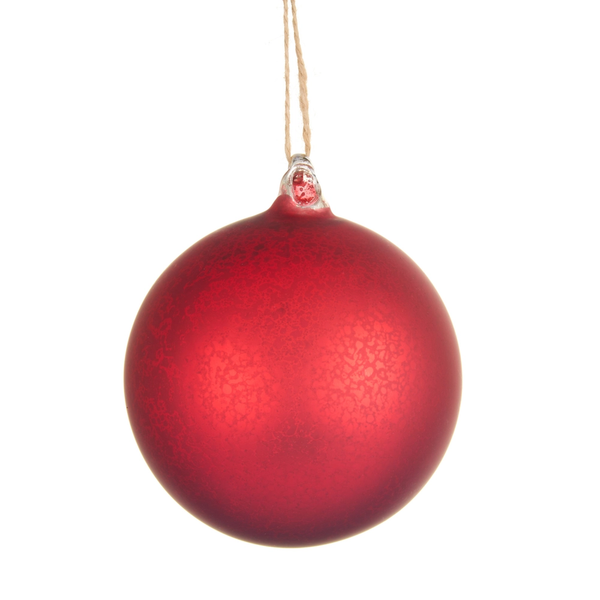 Red Mercury Finish Ball Ornament | The Christmas Loft