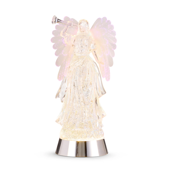 Silver Swirling Glitter Water Angel