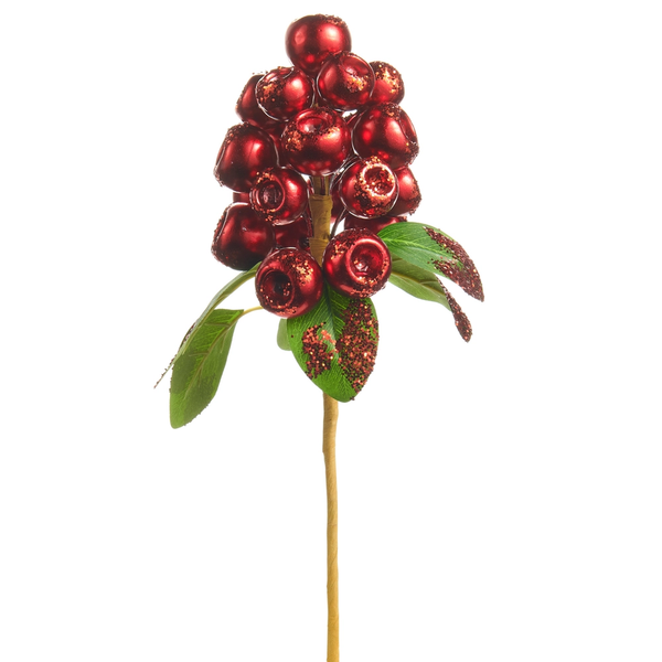 Red Metallic Pod Pick | The Christmas Loft