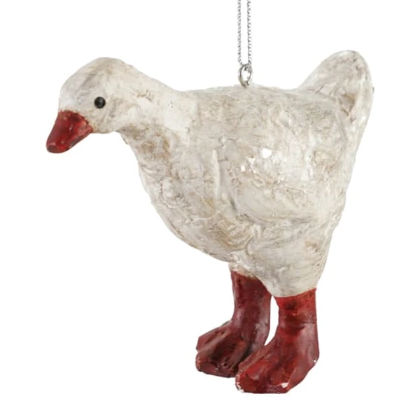 Vintage Standing Paper Mache Goose Ornament