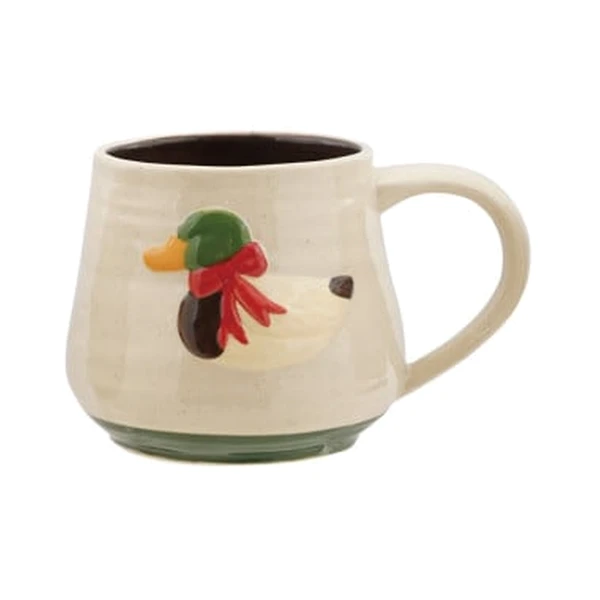 Duck 14 oz Hand-Painted Stoneware Mug
