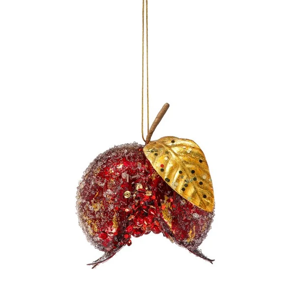 Jeweled Pomegranate Christmas Ornament